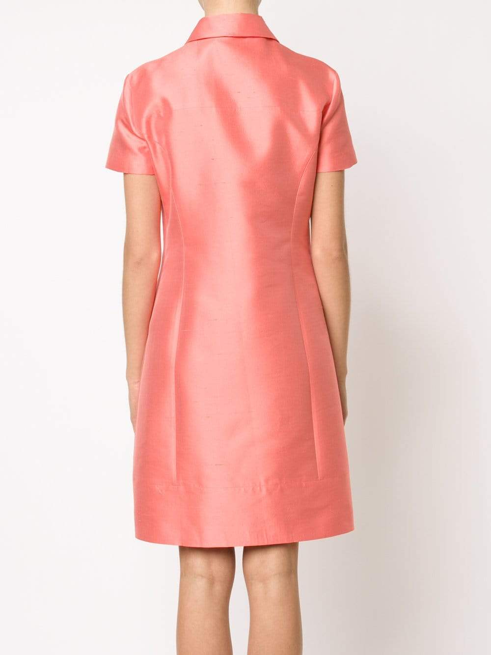 MICHAEL KORS-Shantung Collared Polo Dress-