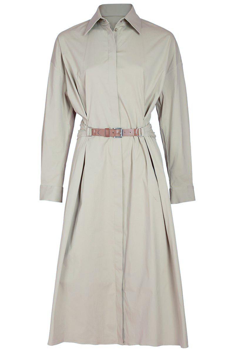 MICHAEL KORS-Long Sleeve Shirt Dress-
