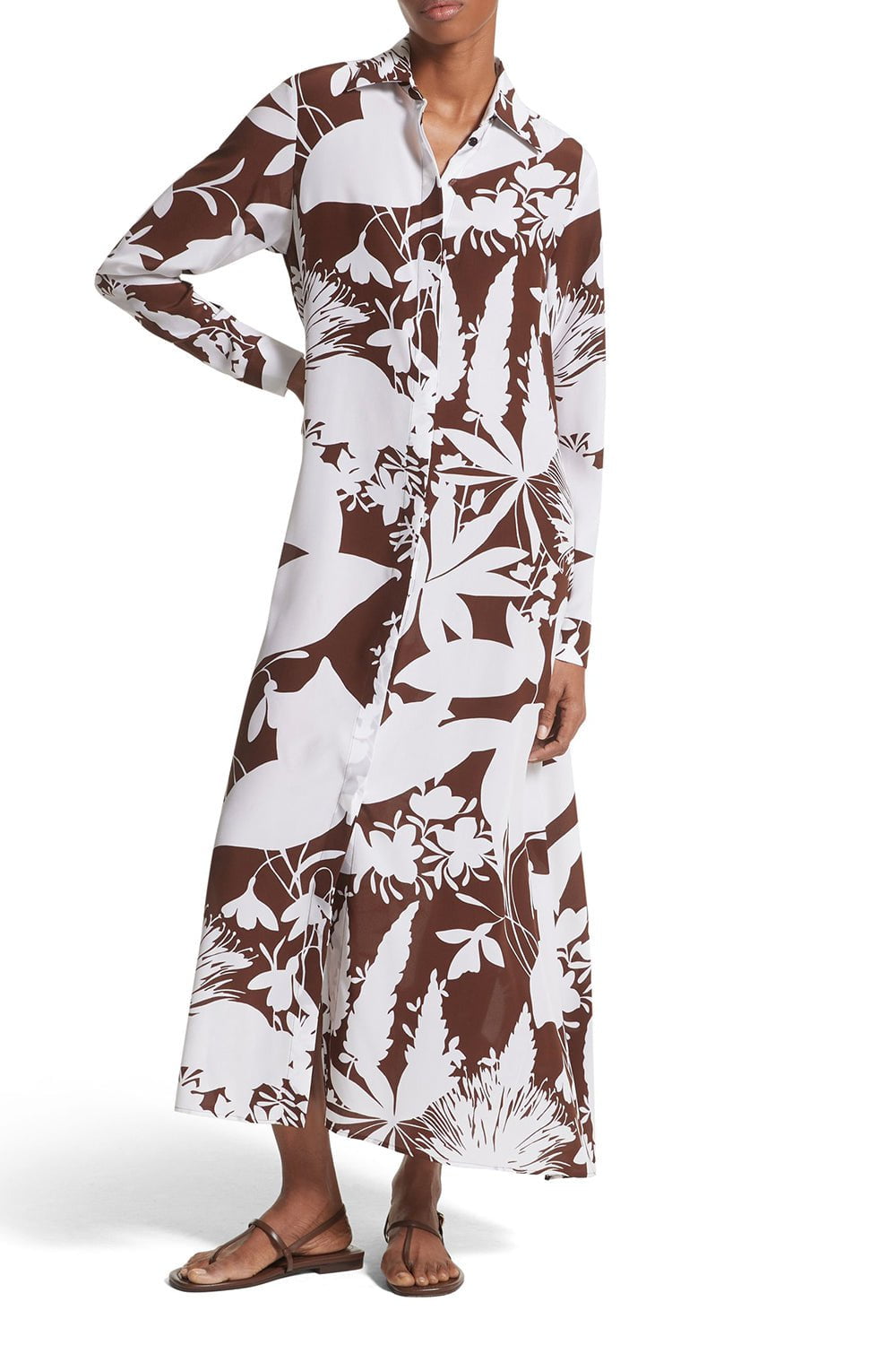Shadow Floral Caftan CLOTHINGDRESSCASUAL MICHAEL KORS COLLECTION   