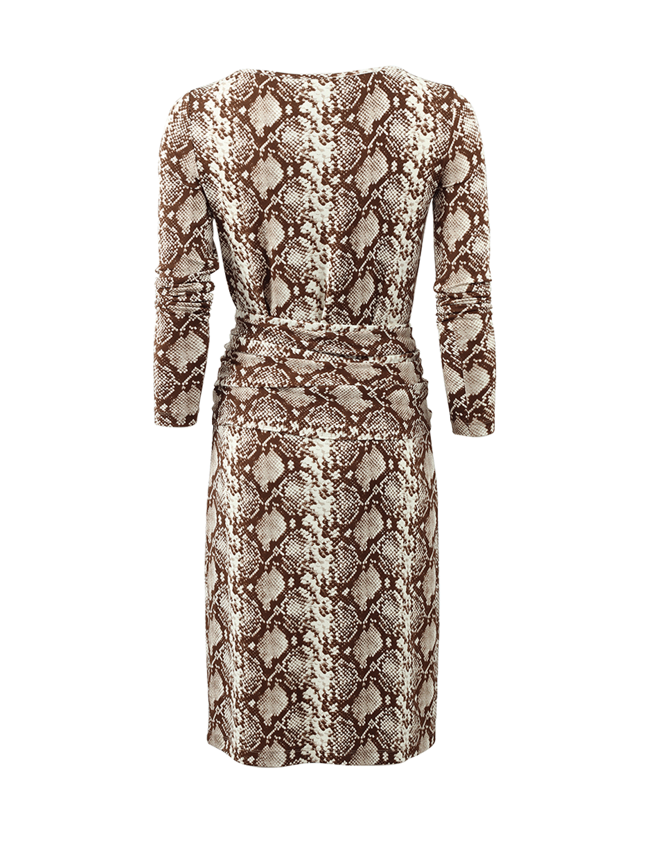 MICHAEL KORS-Python Belted Slide Dress-