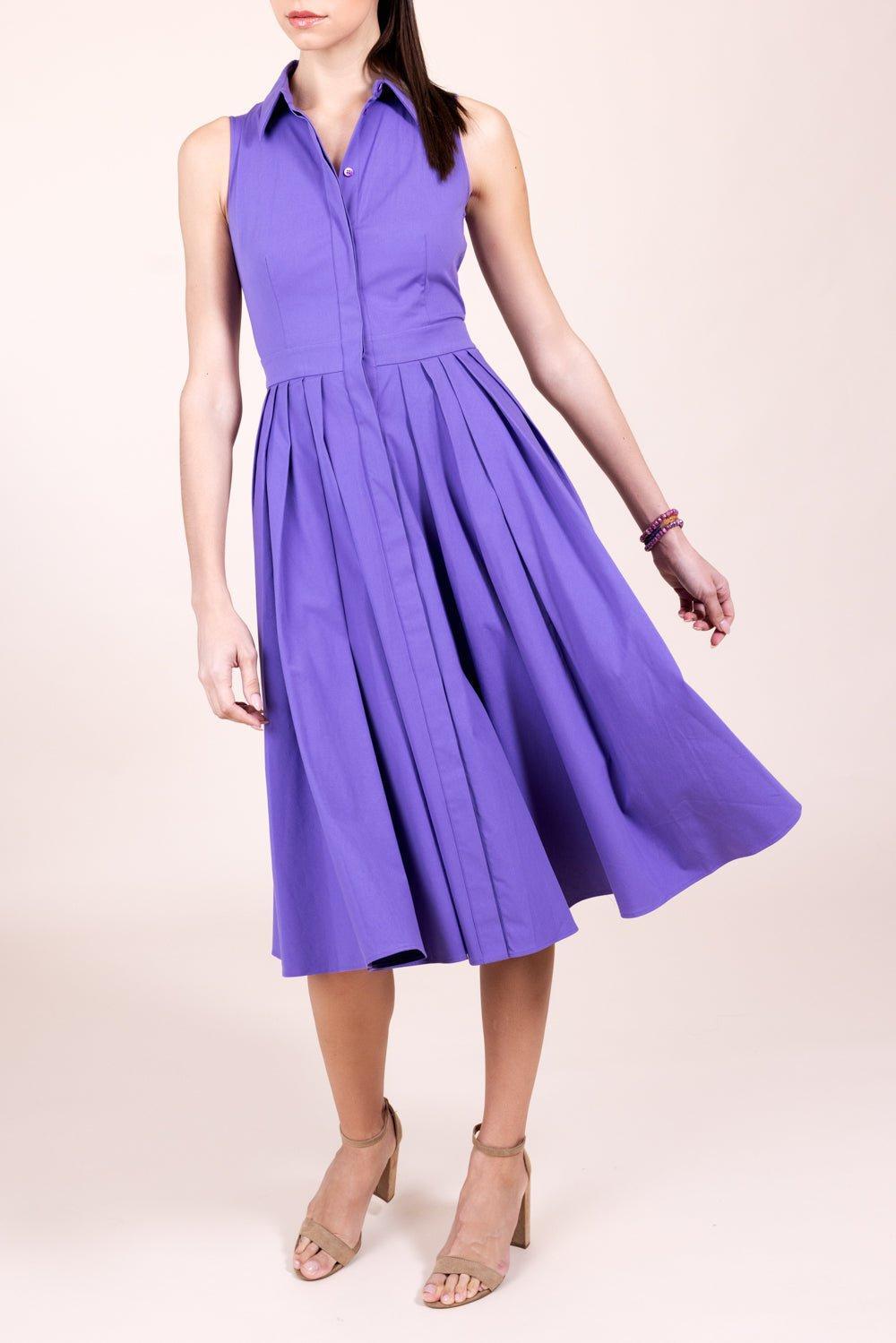 MICHAEL KORS-Sleeveless Shirt Dress-