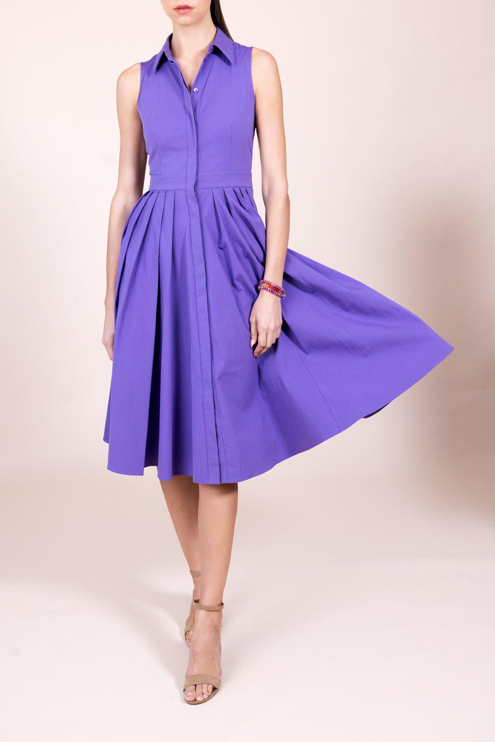 MICHAEL KORS-Sleeveless Shirt Dress-