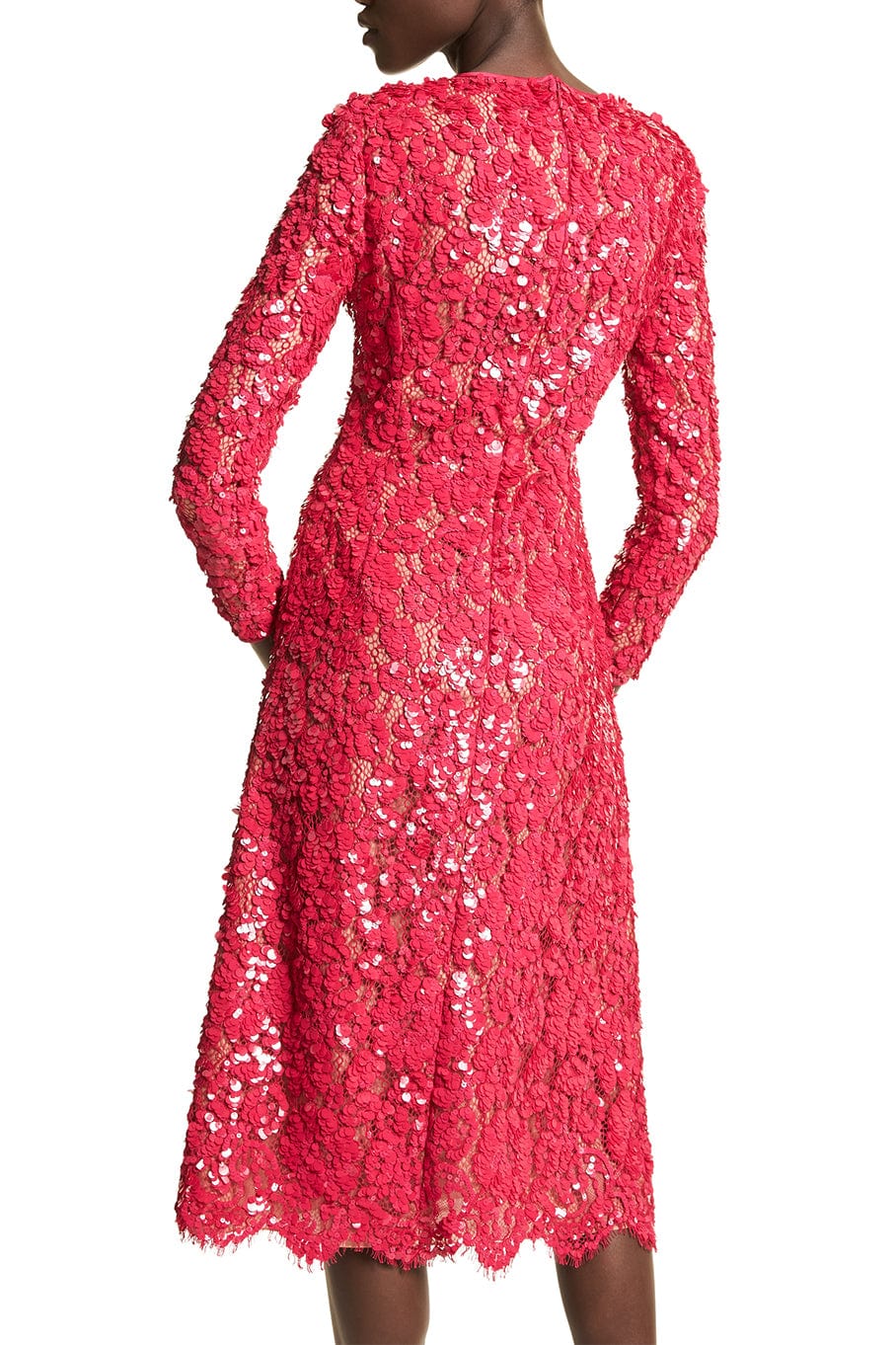 MICHAEL KORS-Paillette Hand Embroidered Dress-