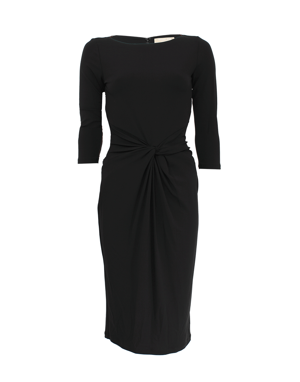 MICHAEL KORS-Bracelet Sleeve Drape Jersey Sheath Dress-