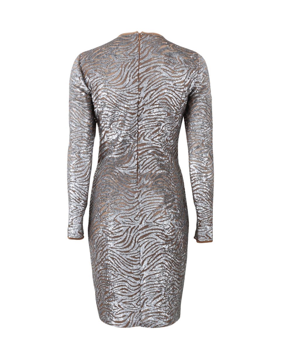 MICHAEL KORS-Sequined Tulle Dress-