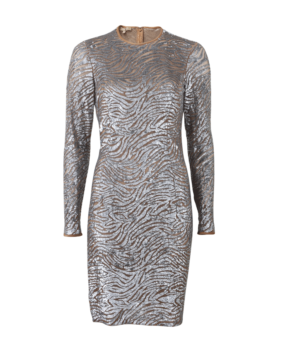 MICHAEL KORS-Sequined Tulle Dress-