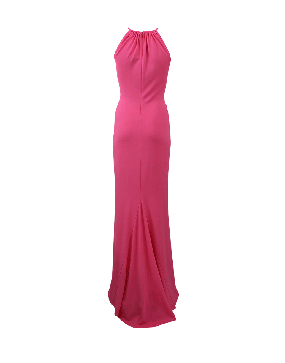 MICHAEL KORS-Halter Twist Front Gown-
