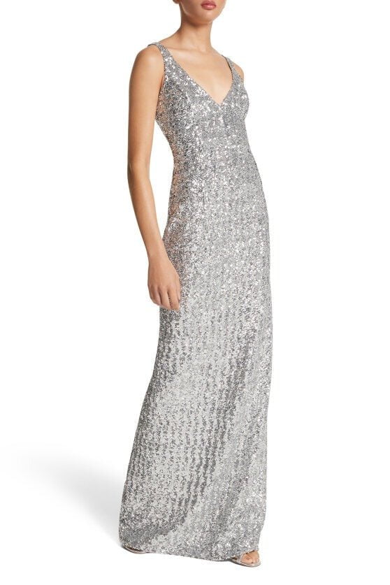 gold sequin off the shoulder dress Off-Shoulder Short Sequin Homecoming Dress with Fringe Champagne / 6