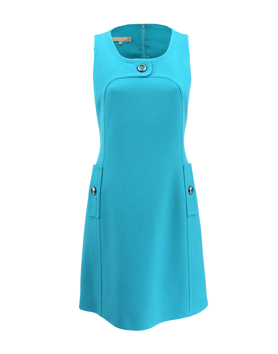 MICHAEL KORS-Button Detail Shift Dress-