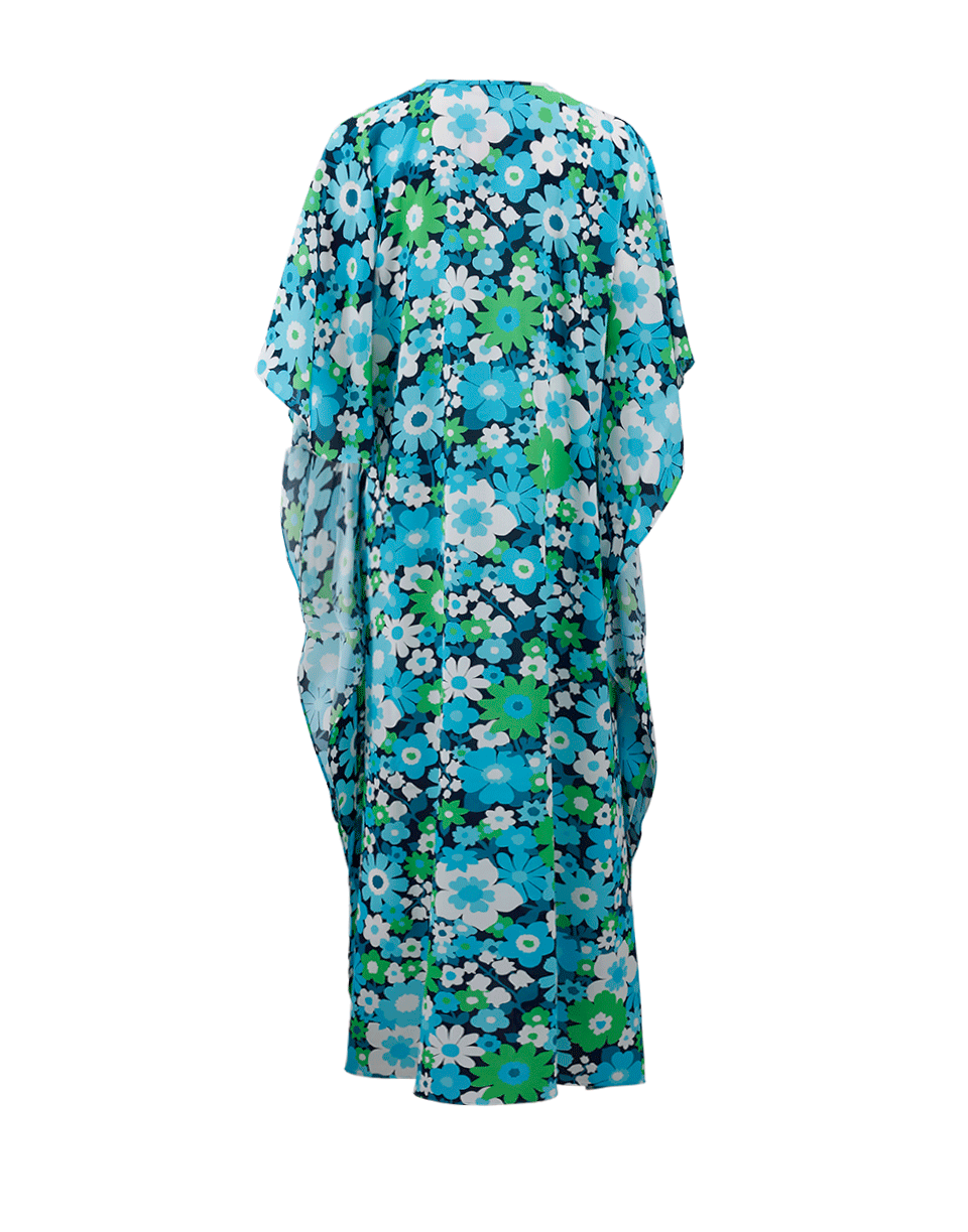 MICHAEL KORS-Floral Print Caftan-AQUA