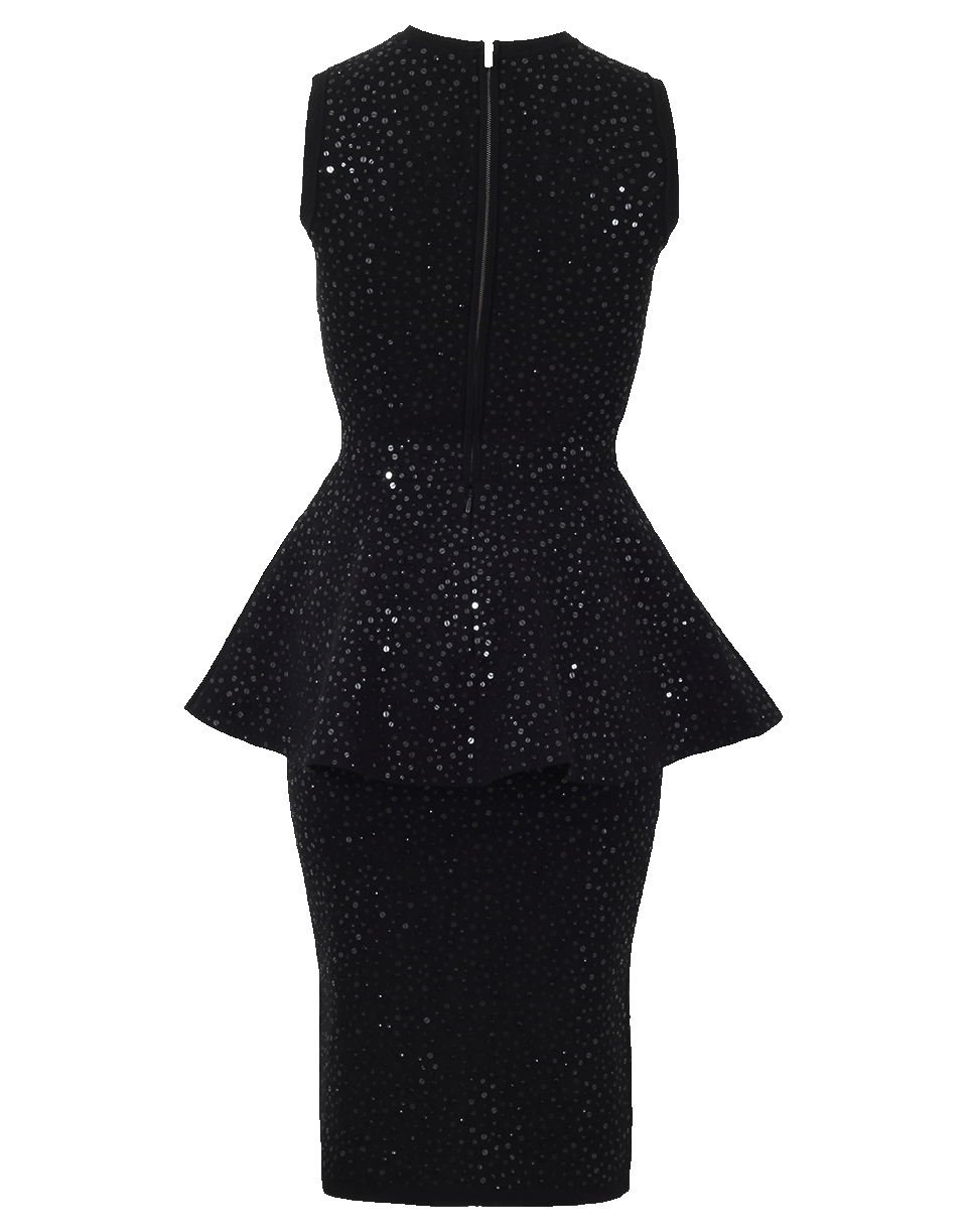 MICHAEL KORS-Beaded Peplum Dress-
