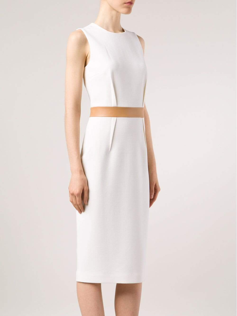 MICHAEL KORS-Contrast Waist Sheath-