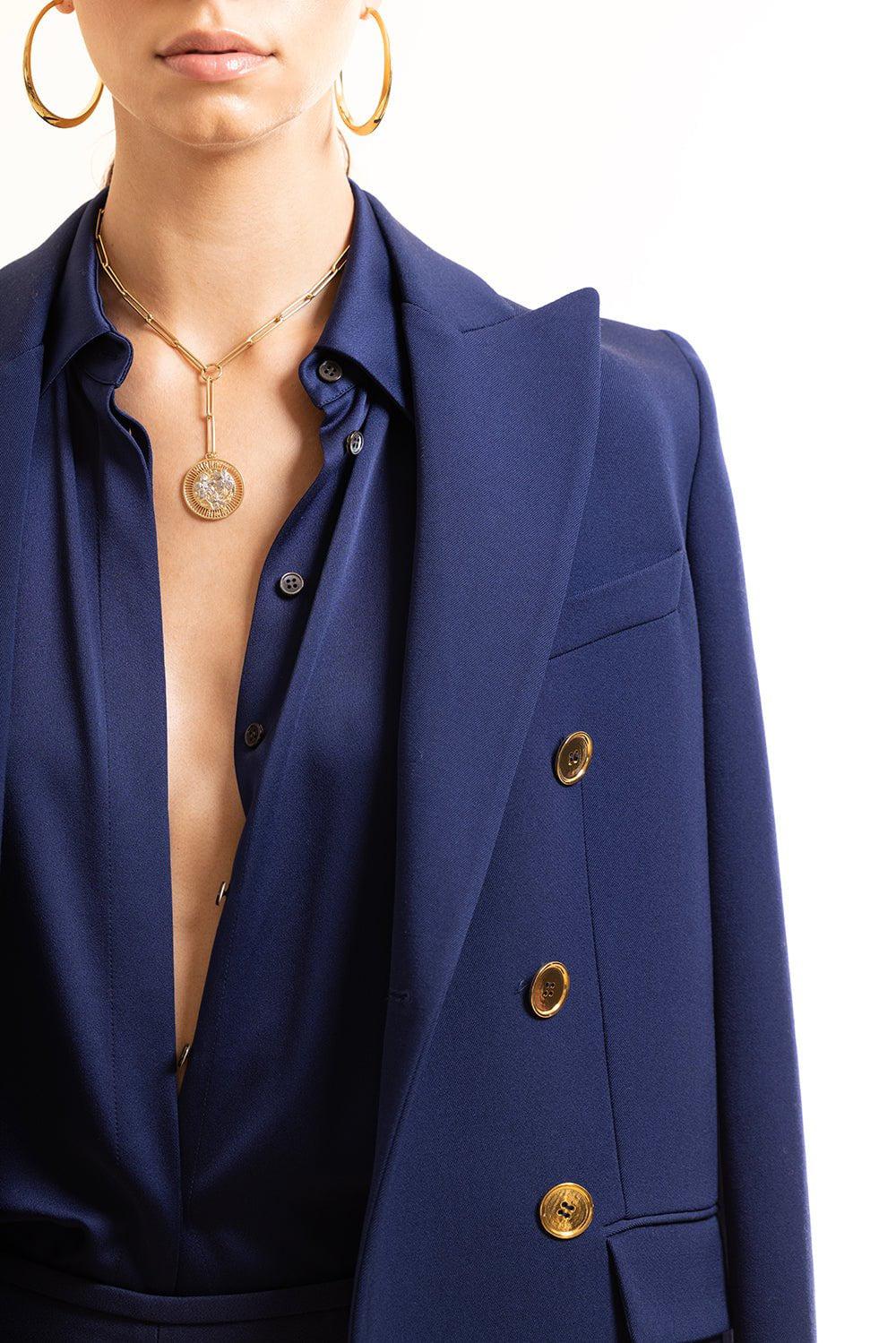MICHAEL KORS-Double Breasted Blazer-