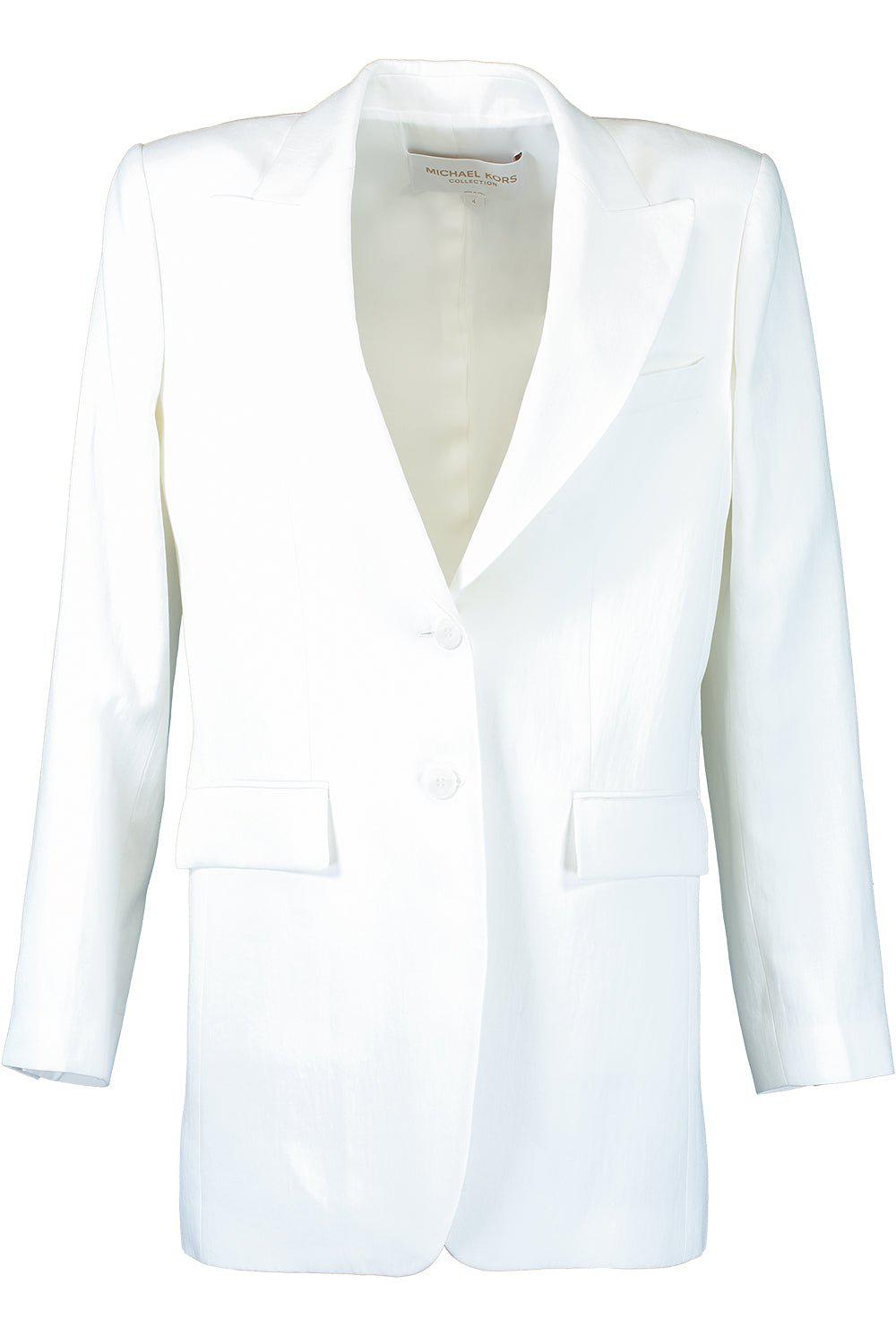 MICHAEL KORS-Boyfriend Blazer - White-