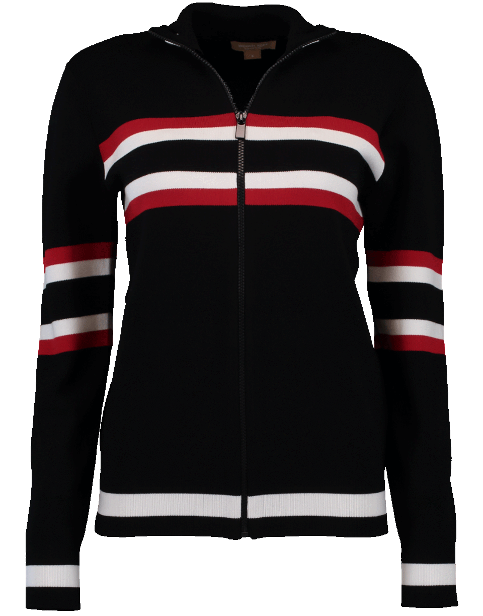 MICHAEL KORS-Striped Track Jacket-