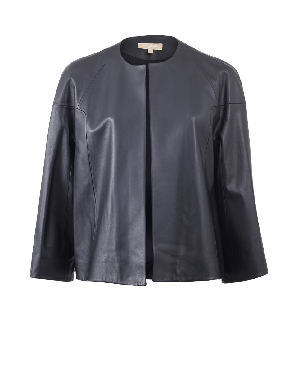 MICHAEL KORS-Plonge Leather Jacket-