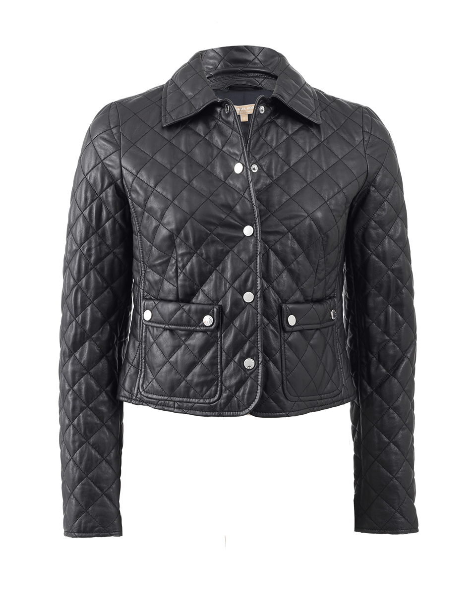 MICHAEL KORS-Quilted Leather Jacket-