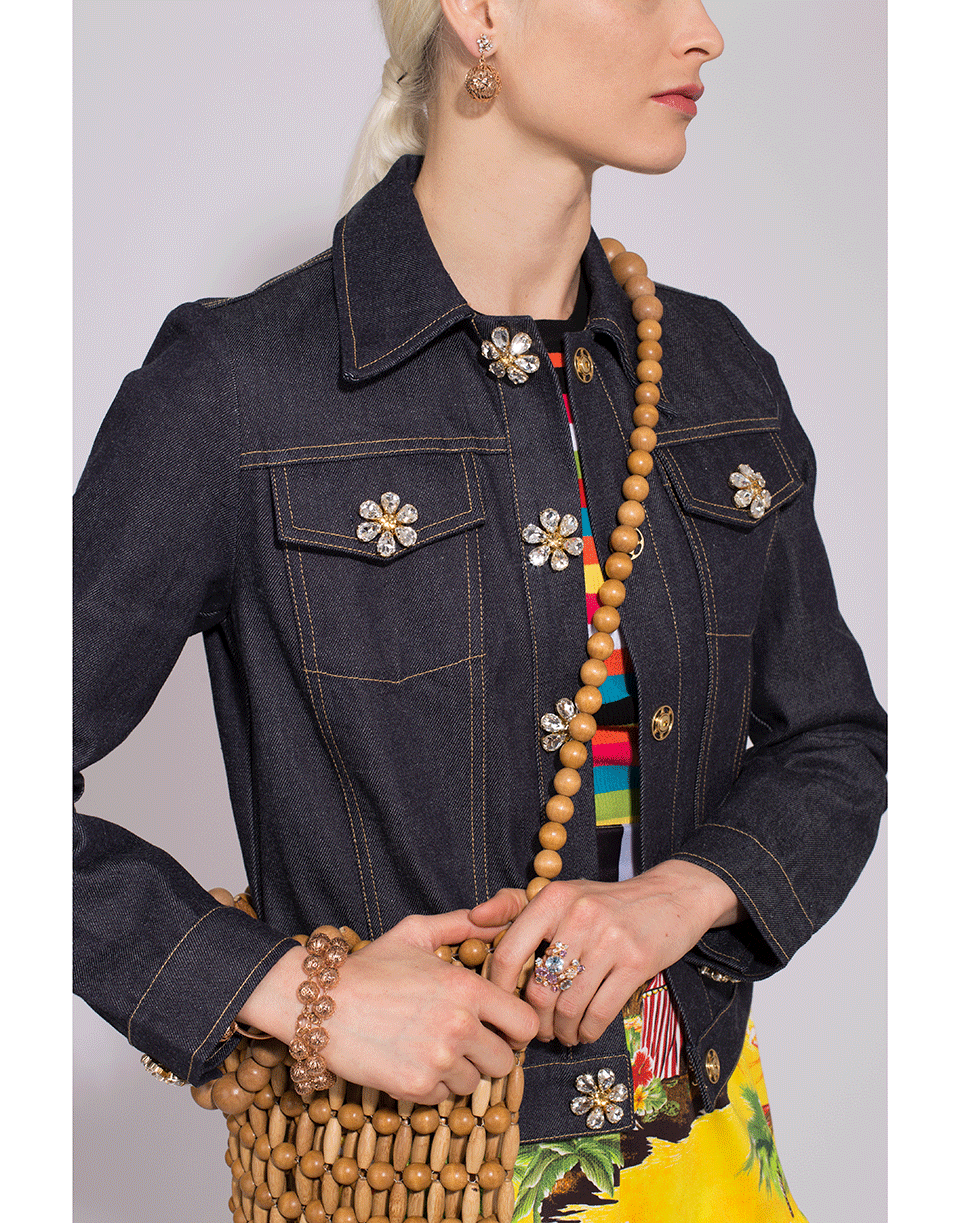 MICHAEL KORS-Jewel Button Jacket-