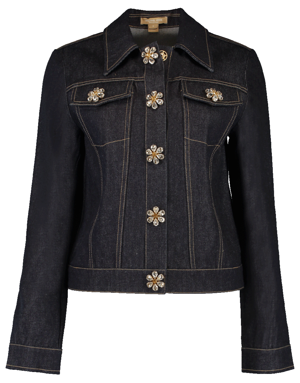 MICHAEL KORS-Jewel Button Jacket-