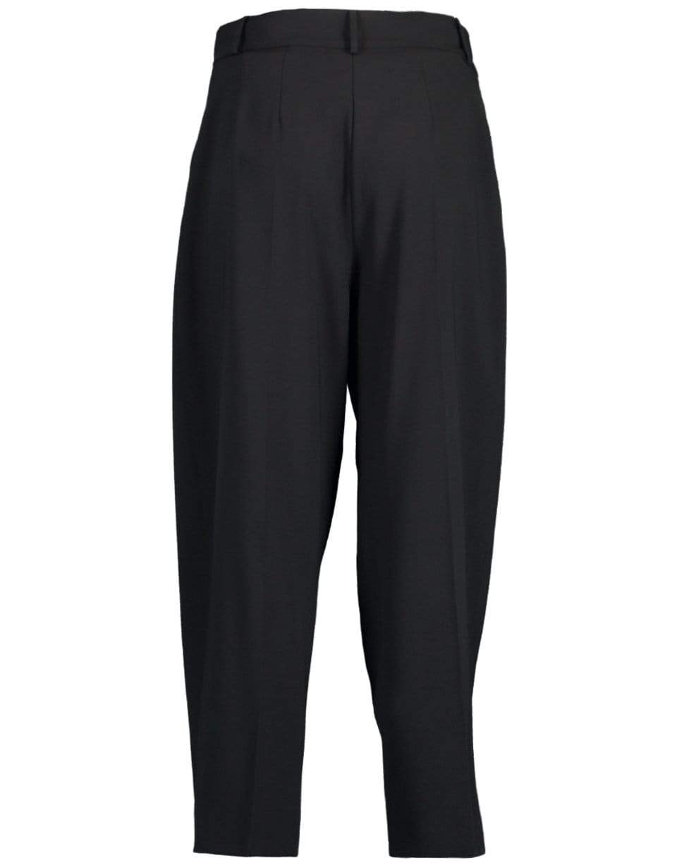 MICHAEL KORS-Pleat Cropped Trouser-BLACK