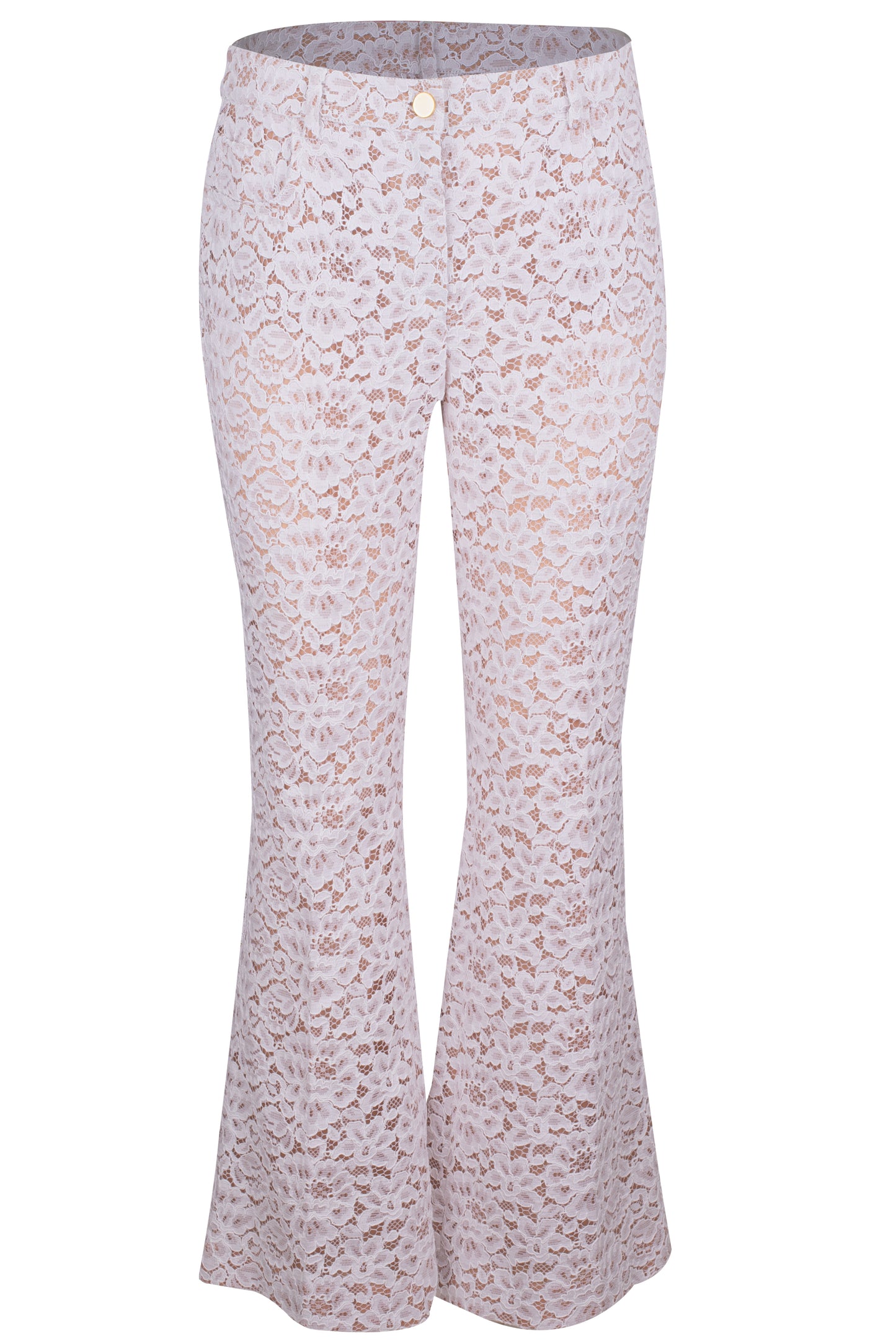 MICHAEL KORS-Floral Cropped Flare Jeans-