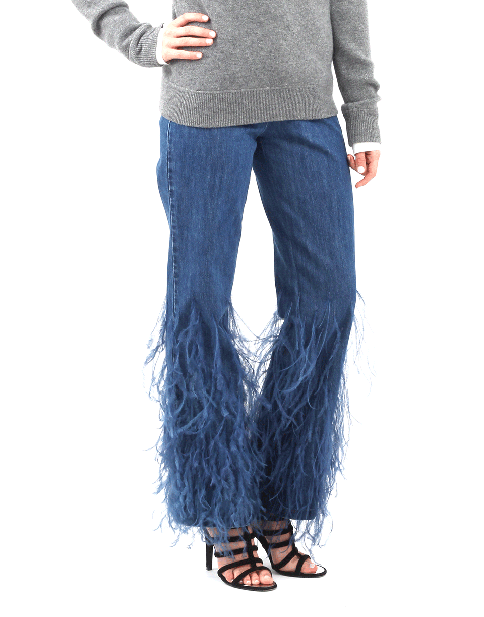 MICHAEL KORS-Ostrich Flare Jean-