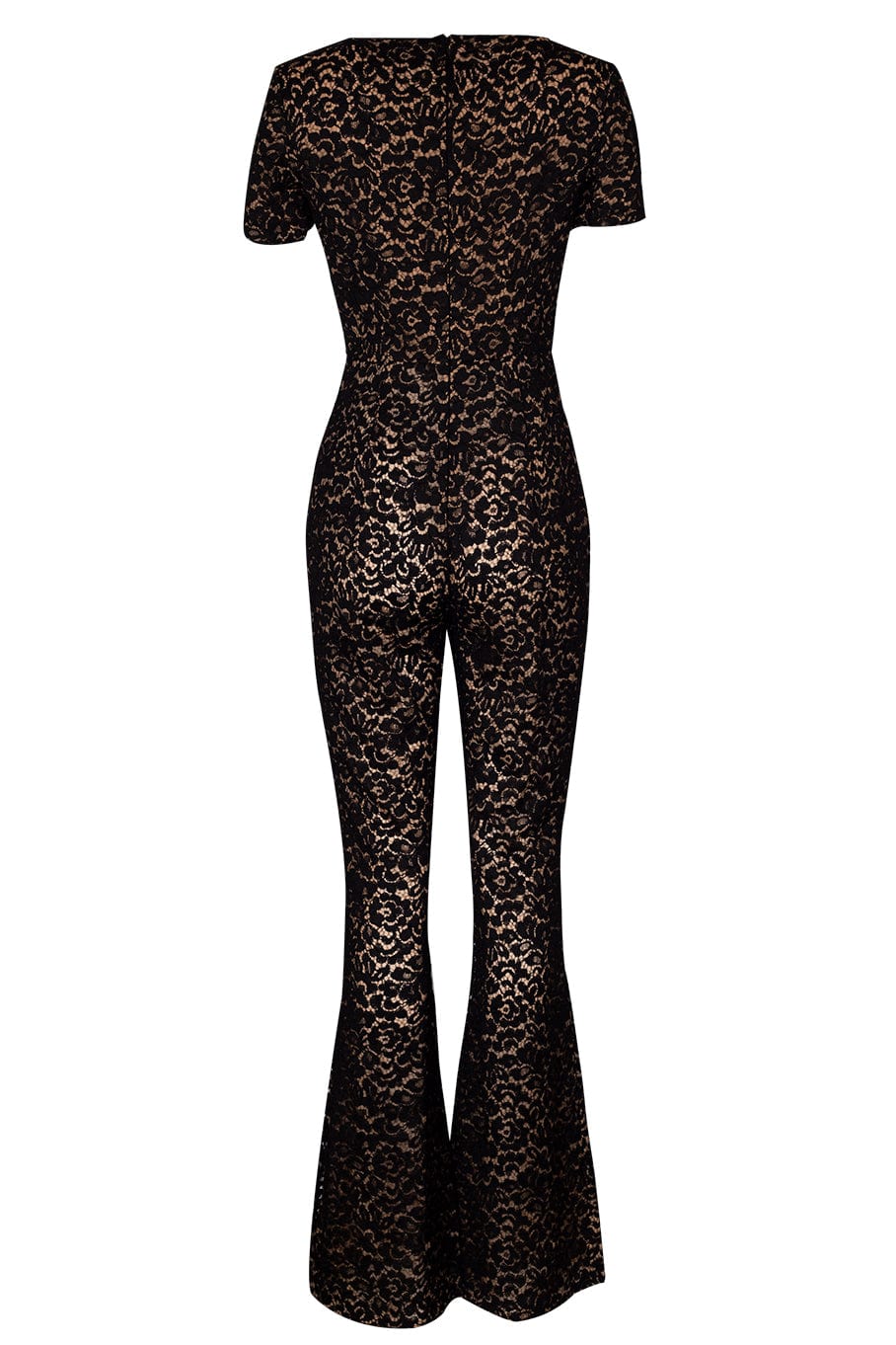 MICHAEL KORS-Short Sleeve Flare Jumpsuit-