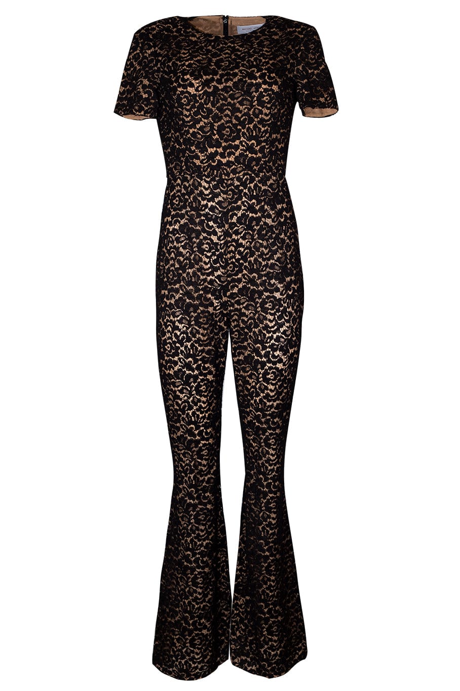 MICHAEL KORS-Short Sleeve Flare Jumpsuit-