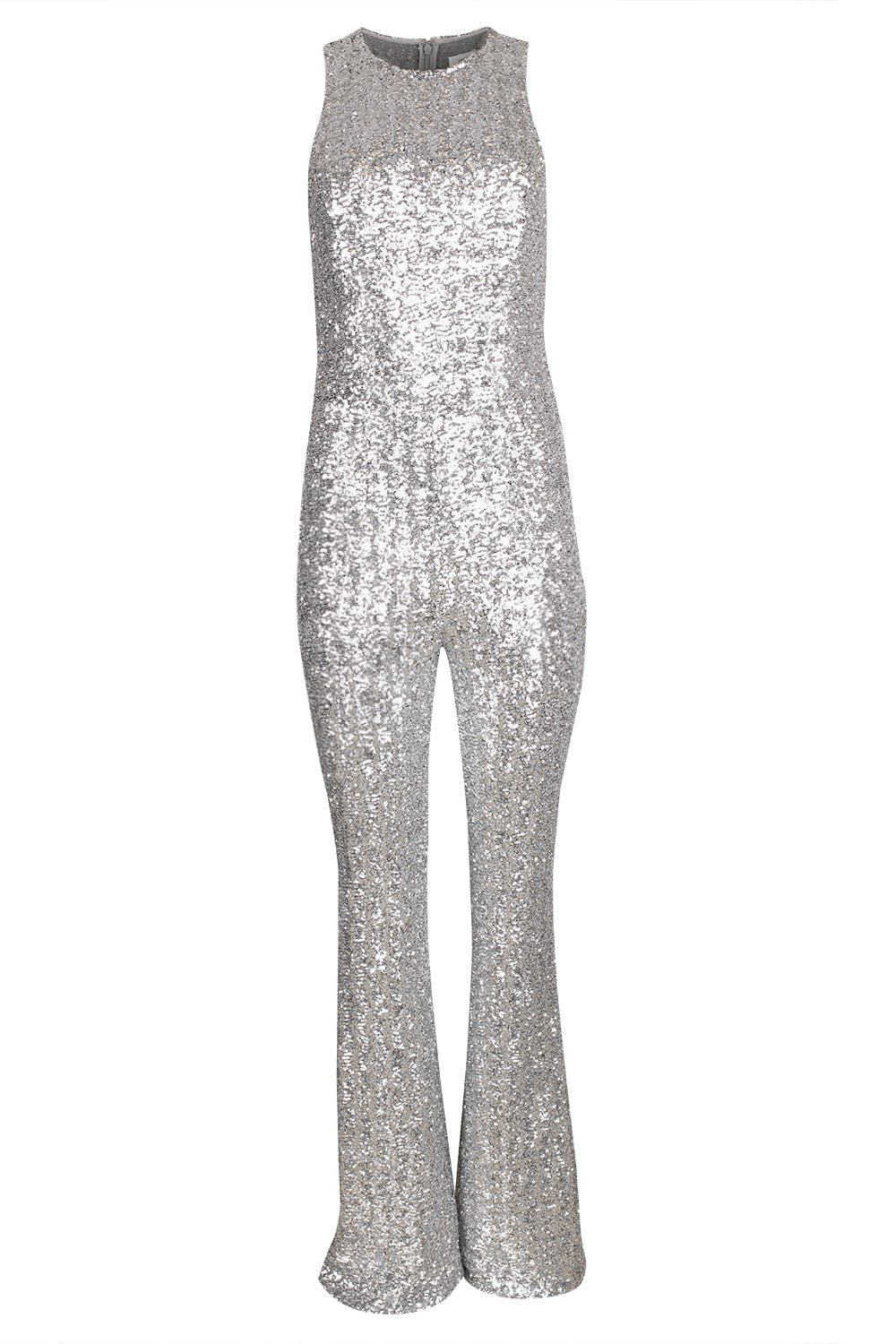MICHAEL KORS-Sequin Flare Leg Jumpsuit-