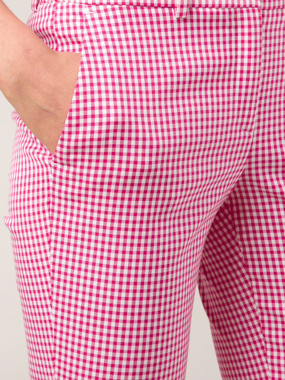 MICHAEL KORS-Gingham Samantha Pant-