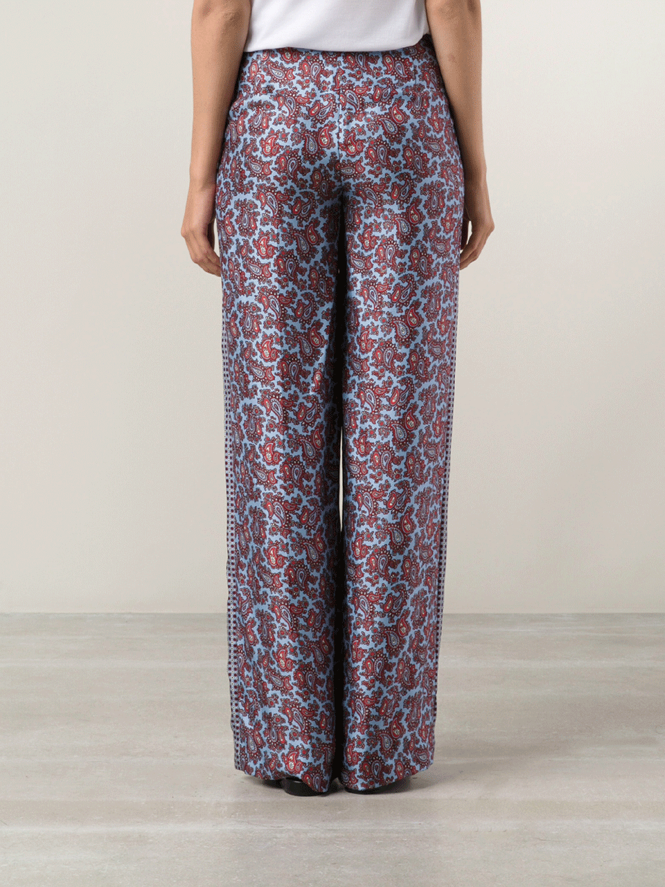 MICHAEL KORS-Paisley Print Tuxedo Pant-