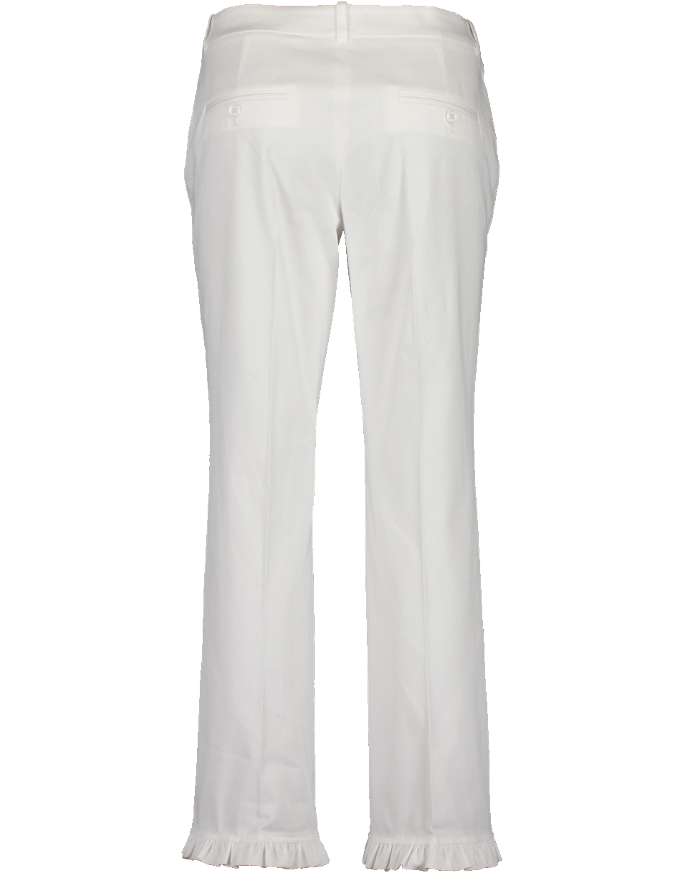 MICHAEL KORS-Cotton Ruffle Hem Trouser-