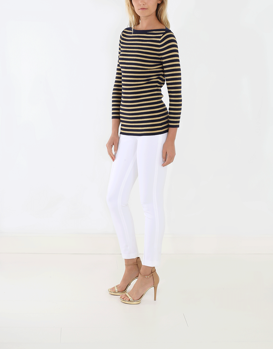 MICHAEL KORS-Side Zip Cotton Pant-