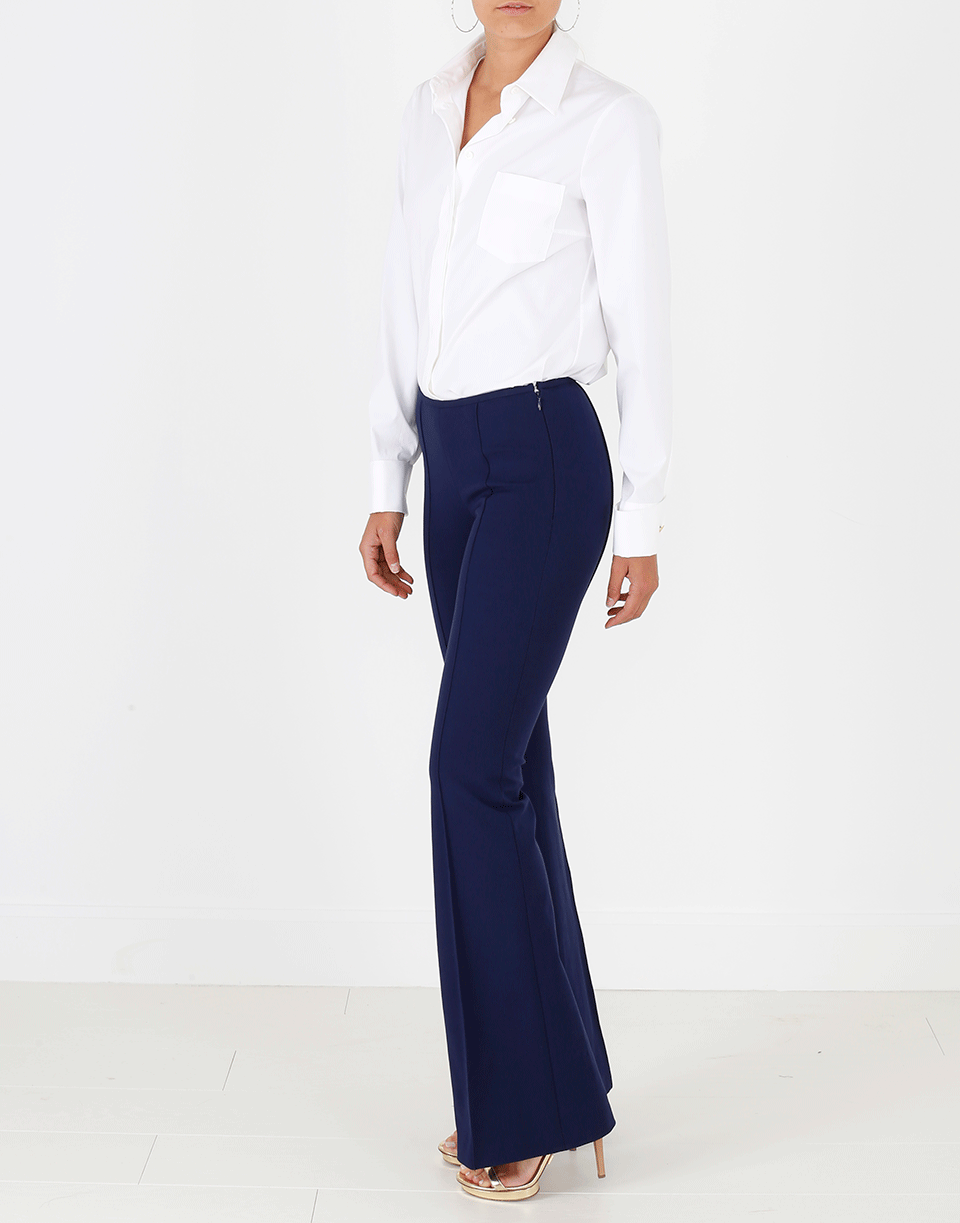 MICHAEL KORS-Side Zip Flare Pant-MARITIME