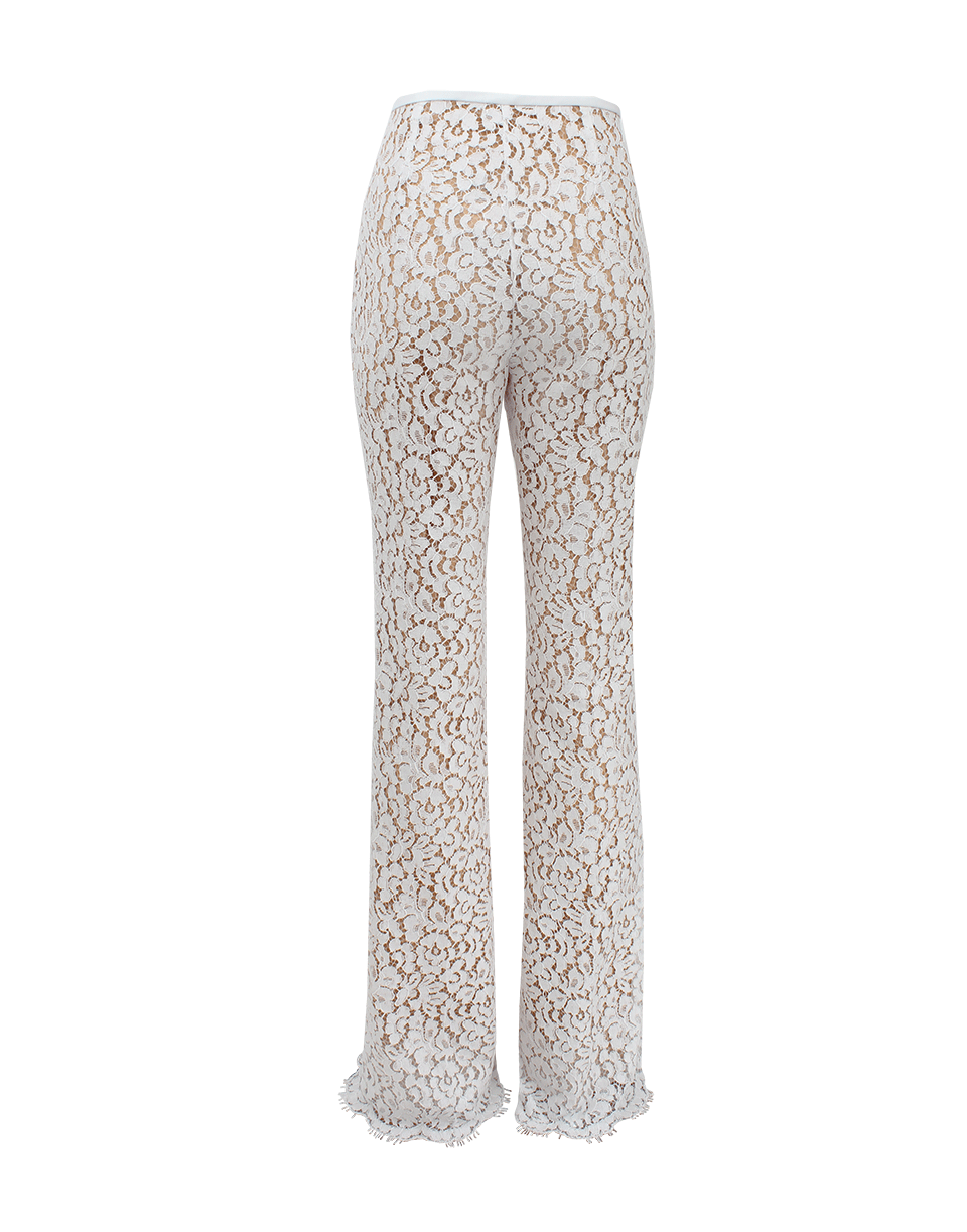 MICHAEL KORS-Side Zip Floral Lace Flared Pant-