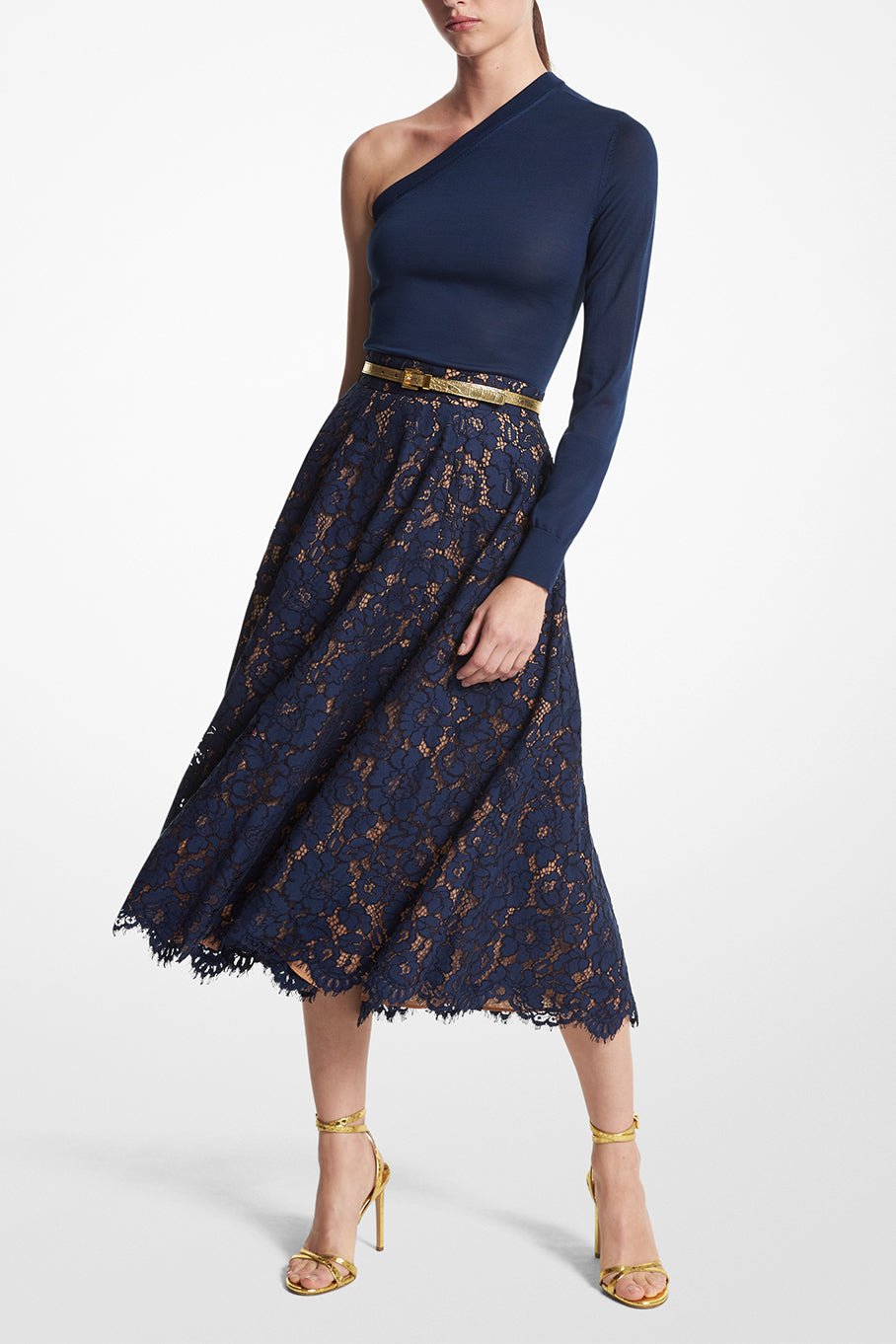 MICHAEL KORS-Lace Skirt-