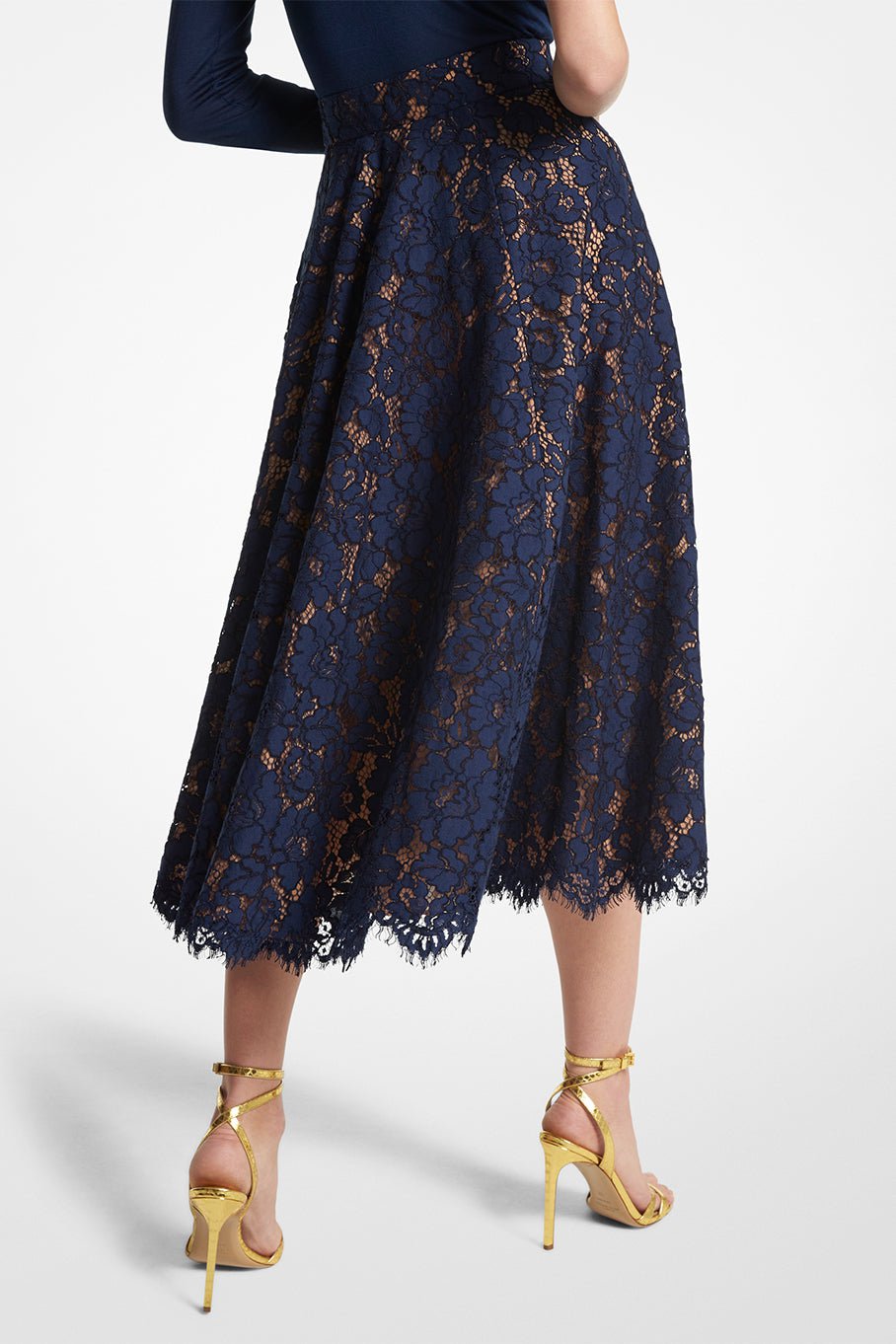 MICHAEL KORS-Lace Skirt-