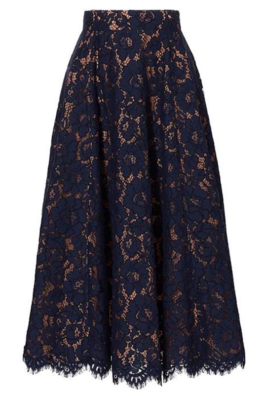 MICHAEL KORS-Lace Skirt-