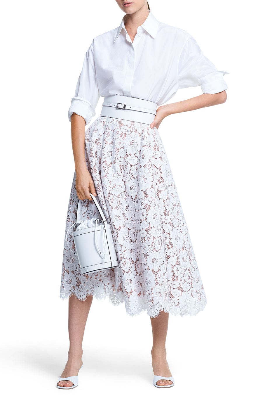 MICHAEL KORS-Circle Skirt - White-