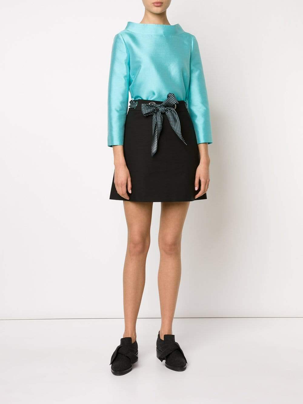 MICHAEL KORS-Scarf Belt Skirt-