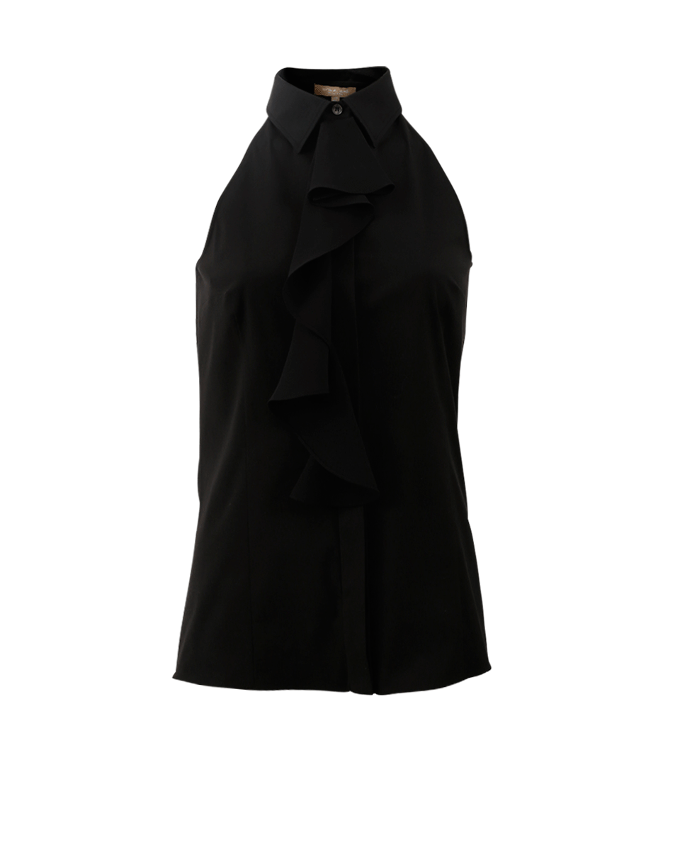 MICHAEL KORS-Ruffled Button Down Top-