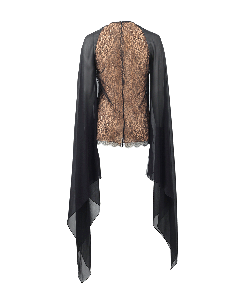 MICHAEL KORS-Cape Blouse-BLACK