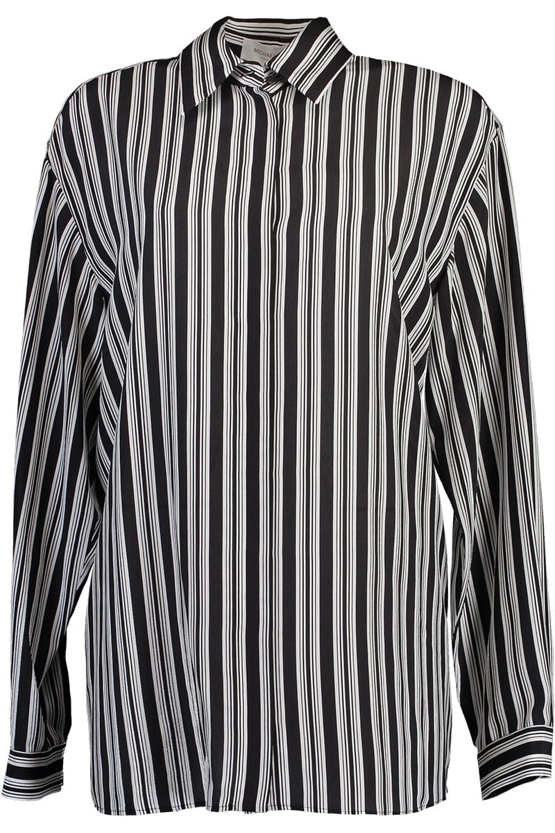 MICHAEL KORS-Dolman Sleeve Button Down Shirt-