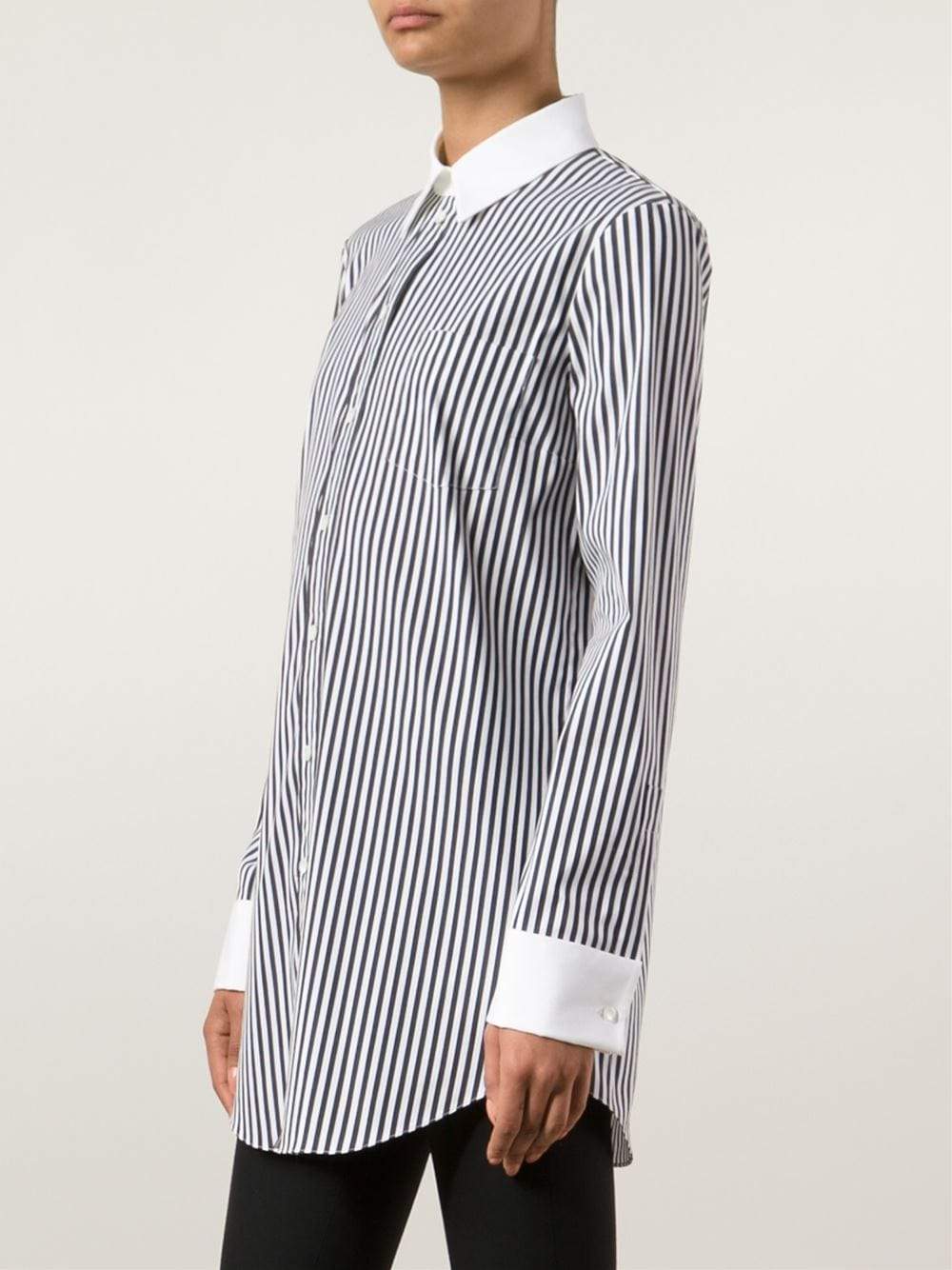 MICHAEL KORS-Striped French Cuff Shirt-