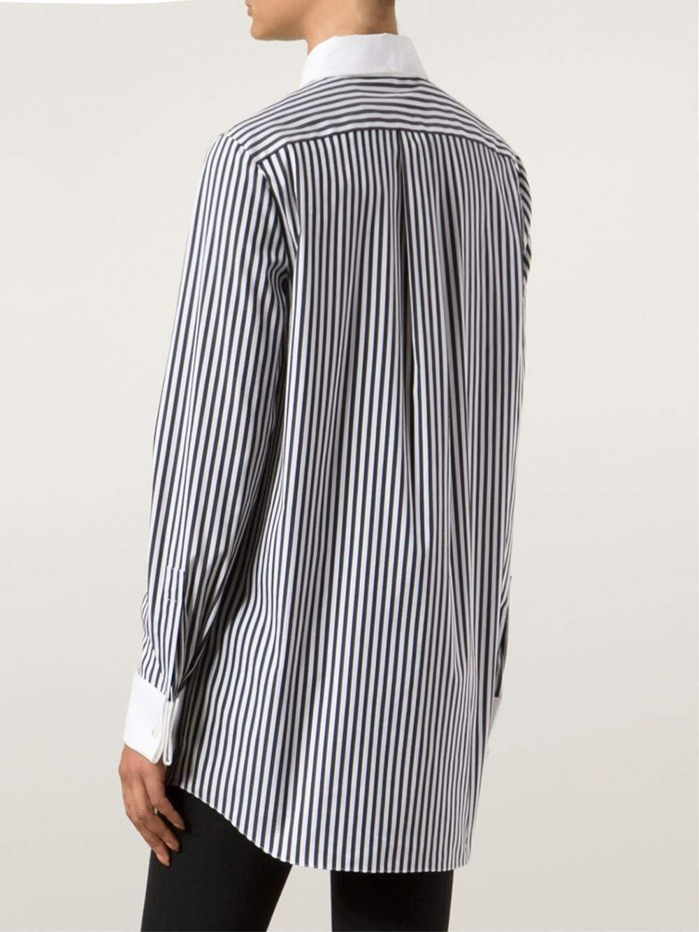 MICHAEL KORS-Striped French Cuff Shirt-