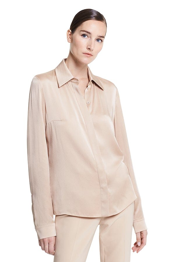 MICHAEL KORS-Hansen Button Front Shirt - Buff-