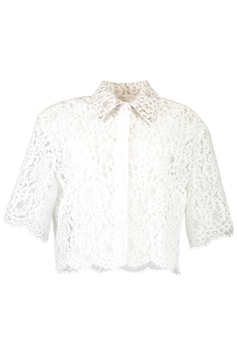 MICHAEL KORS-Floral Cropped Shirt-