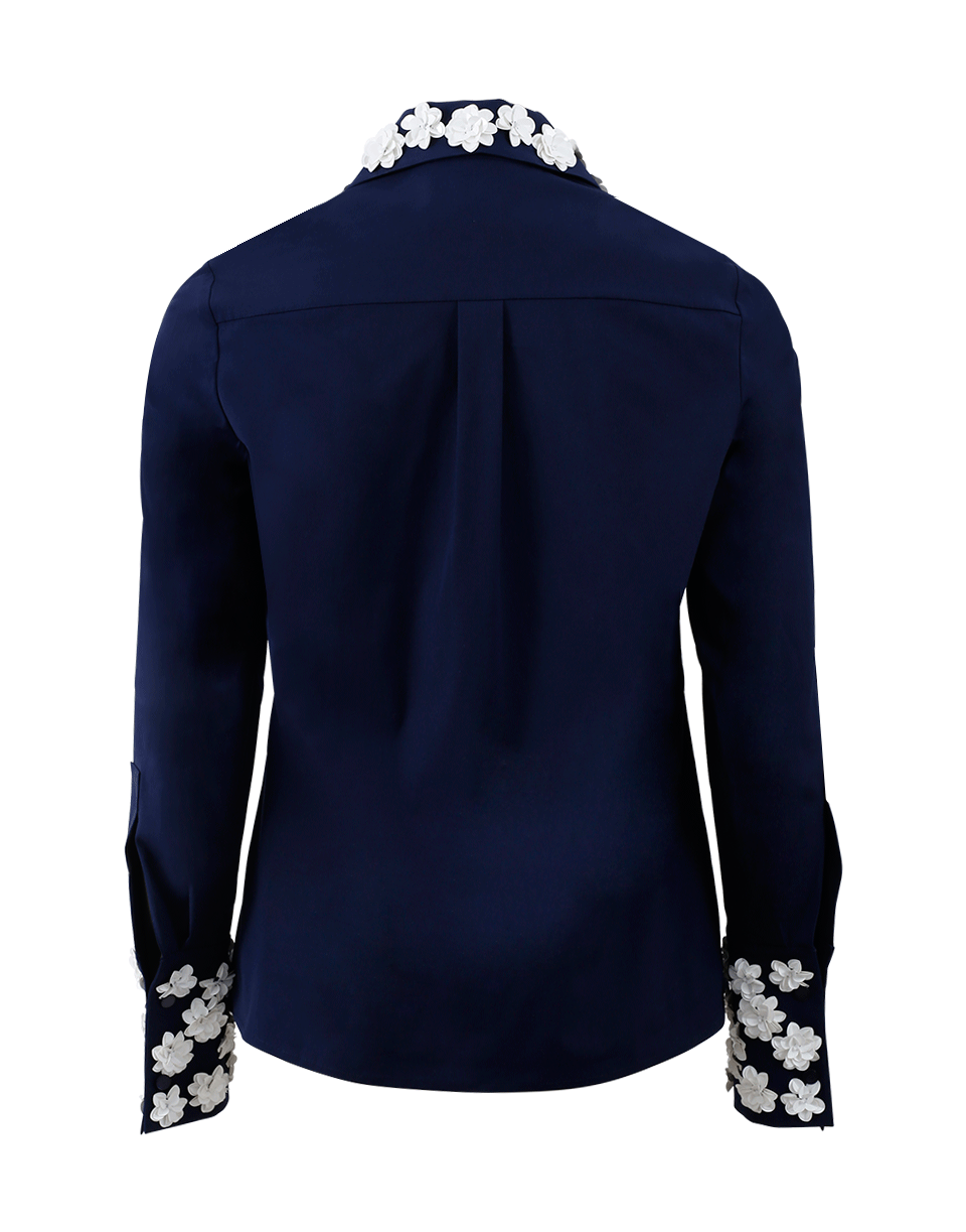 MICHAEL KORS-Embroidered Collar Button Shirt-