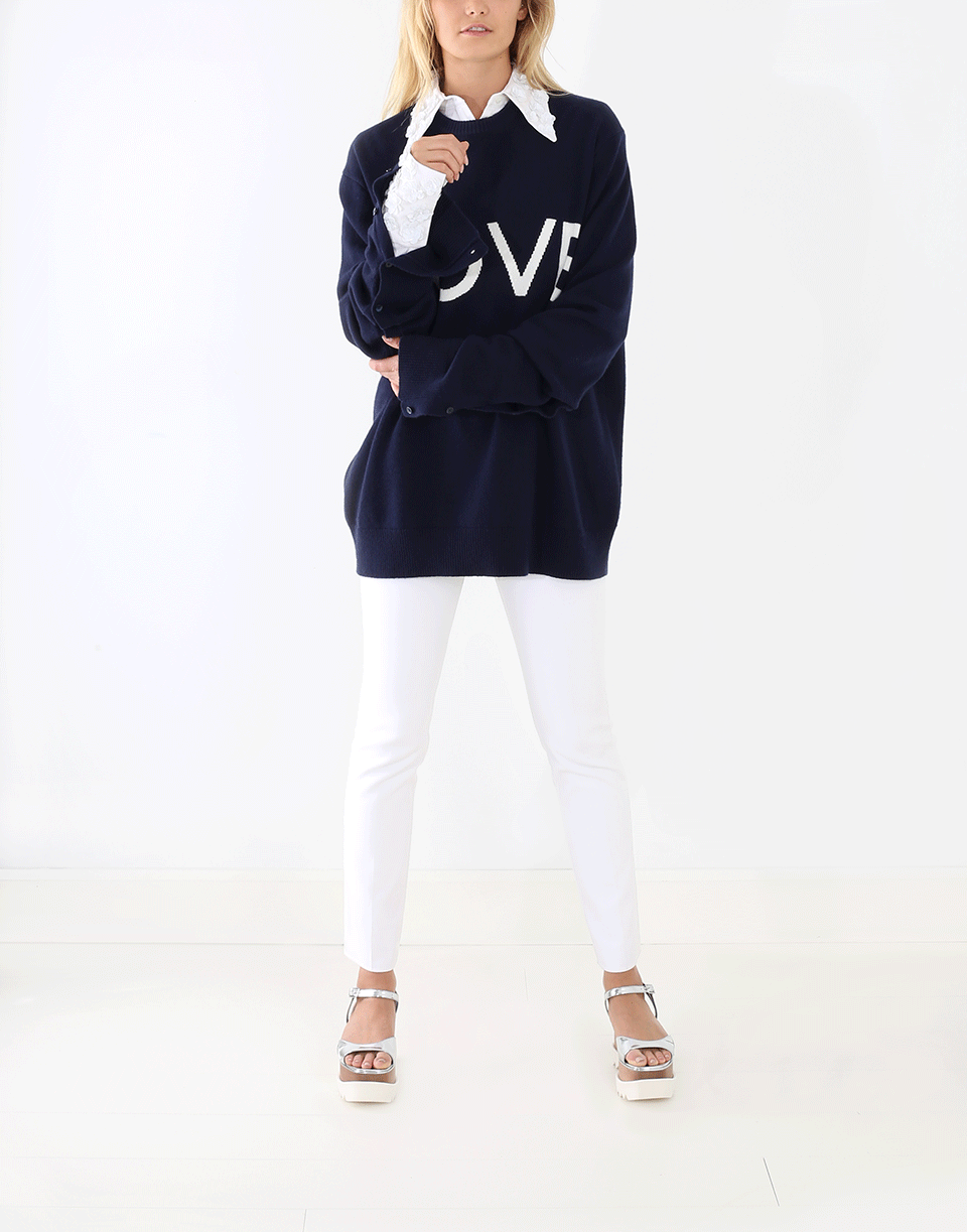 MICHAEL KORS-Embroidered Collar Button Shirt-