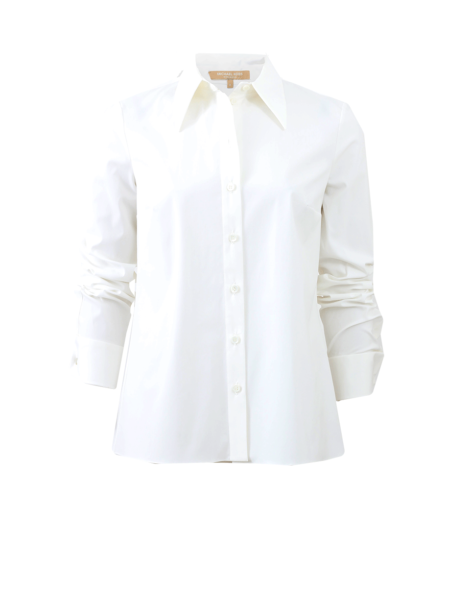 MICHAEL KORS-French Cuff Tunic Blouse-